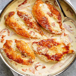 Creamy Parmesan Carbonara Chicken
