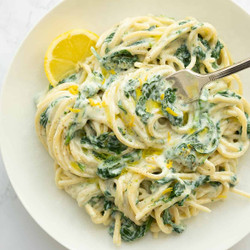 Lemon Ricotta Pasta &amp; Spinach