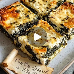 Crustless Spinach And Feta Pie