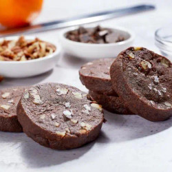 Chocolate Pecan Slice And Bake Cookies