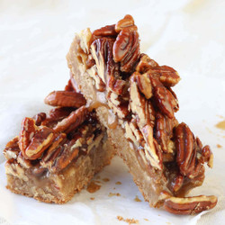 Maple Pecan Caramel Brown Butter Blondies