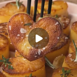 Heart-shaped Fondant Potatoes
