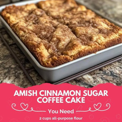 Amish Cinnamon Sugar Coffee Cake