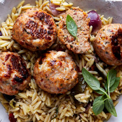 Mediterranean Sun-dried Tomato Chicken Meatballs