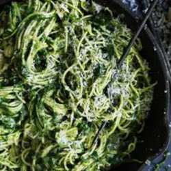 Spaghetti With Zucchini And Spinach