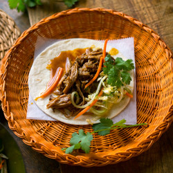 Slow Cooker Pork Tacos With Hoisin And Ginger