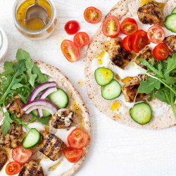 Greek Chicken Skewers With Yogurt Sauce (chicken Souvlaki)
