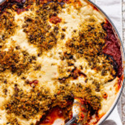 Aubergine Bake With Cashew Bechamel