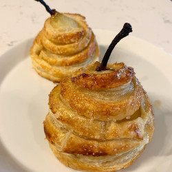 Poached Pastry Pears