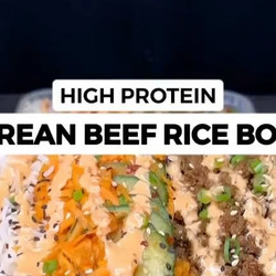 High Protein Korean Beef Rice Bowls