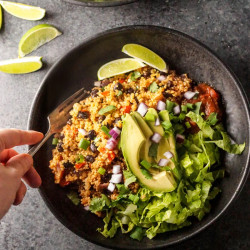 Instant Pot Quinoa Burrito Bowls (vegan!)
