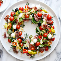 Holiday Antipasto Wreath