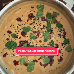 Peanut Sauce Butter Beans