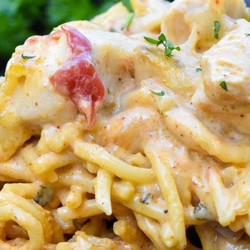Chicken Spaghetti With Rotel