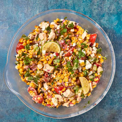 Smoky Mexican Chicken Salad With Bacon &amp; Roasted Corn