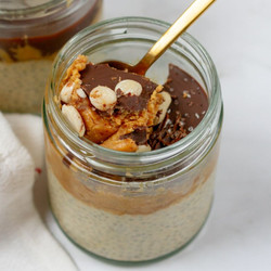 Chocolate Peanut Butter Chia Pudding