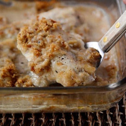 Crunchy-topped Swiss Chicken Bake