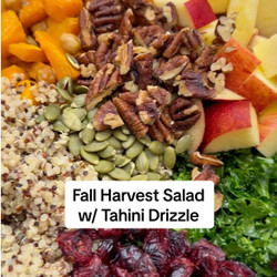 Fall Harvest Salad With Tahini Drizzle