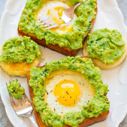Egg-in-a-hole Avocado Toast