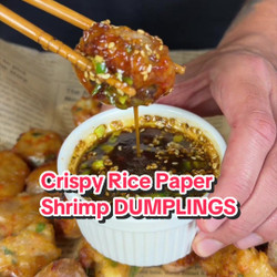 Crispy Rice Paper Shrimp Dumplings