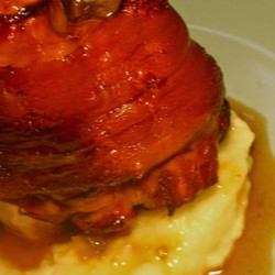 Jarret De Porc Pochée Et Roti