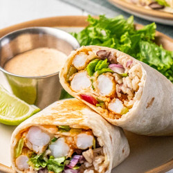 Old Bay Shrimp Burrito