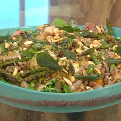 Marinated Chicken With Asparagus Salad