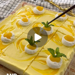 Mango Cheesecake Bars