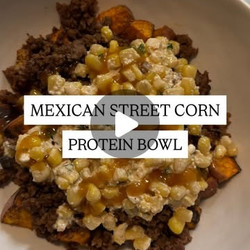Taco Beef Protein Bowl With Crispy Sweet Potatoes &amp; Street Corn Salsa