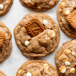 Biscoff Cookie Butter White Chocolate Chip Cookies