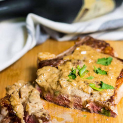 Strip Steak w Dijon Sauce (NYT)