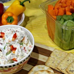Garden Vegetable Cream Cheese Dip