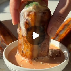 Bang Bang Tofu Rice Paper Rolls