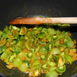 Curried Green Tomatoes