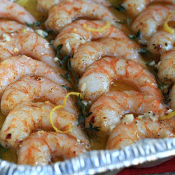 Garlic Butter Smoked Shrimp