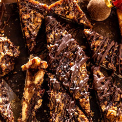 Gooey Salted Brown Sugar Pecan Cookie Bars