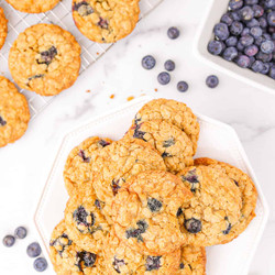 Lemon Blueberry Oat Cookies