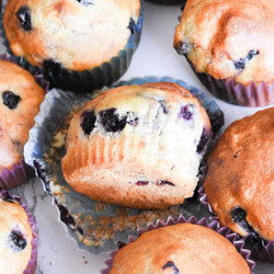 Sourdough Discard Blueberry Muffins Without Milk