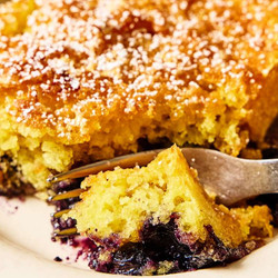 Lemon Blueberry Magic Cake