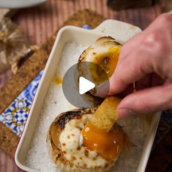 Stuffed Onions With Yolk, Truffle And Grana Padano Cheese Sauce