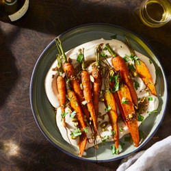 Whipped Hummus With Roasted Carrots &amp; Za’atar Oil From Hetty Mckinnon
