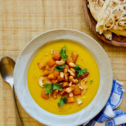 Lime Dal With Roast Squash And Chilli Cashews