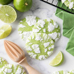 Lime Crinkle Cookies