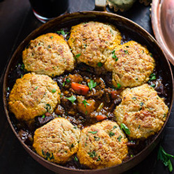 Guinness Beef Stew With Cheddar Herb Dumplings