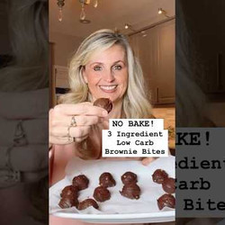 Healthy &amp; Delicious No Bake 3-ingredient Brownie Bites