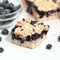 Blueberry Custard Shortbread Bars