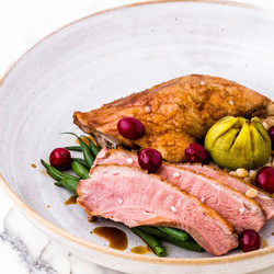 Wild Duck With Fig And Cranberries