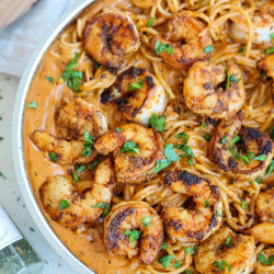 Cajun Creamy Shrimp Pasta