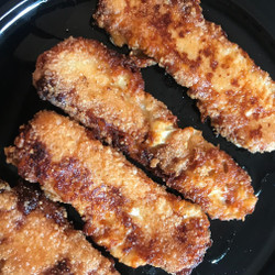 Keto Fried Mozzarella Cheese Sticks