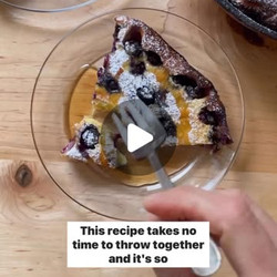 Blueberry Dutch Baby Pancake